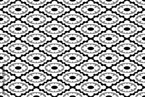 seamless abstract geometric monochrome pattern-19m1a