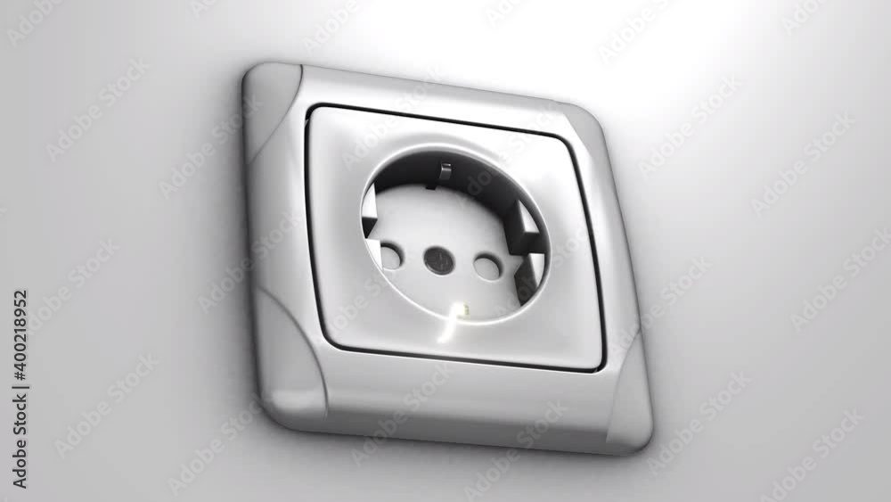 Abstract Power Socket. High quality 4k footage