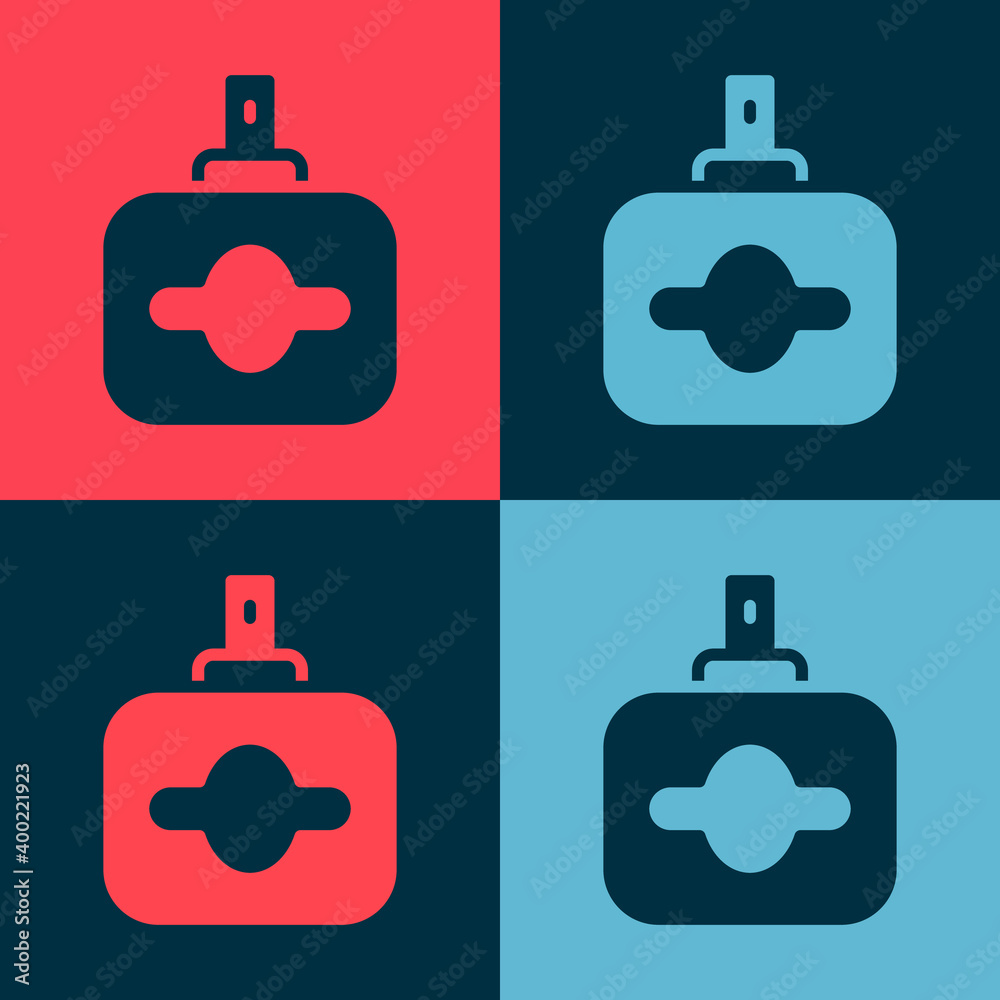 Pop art Perfume icon isolated on color background. Vector. Pop art Perfume icon isolated on color background. Vector.