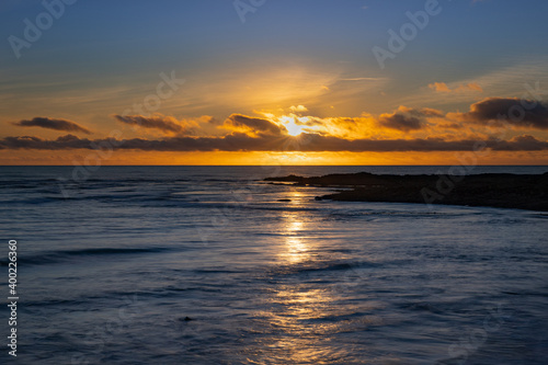 Sunset explosion, Parede beach Portugal