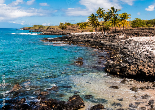 Fototapeta Naklejka Na Ścianę i Meble -  The Shoreline Of Koai‘e Cove, Lapakahi State Historical Park, Hawaii, Hawaii, USA