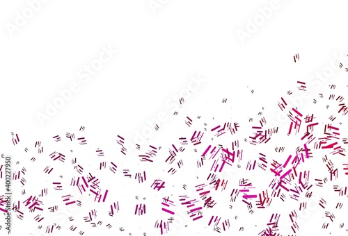 Light Purple  Pink vector pattern with narrow lines.