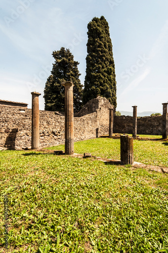 Archeaological site of Pompeii, near Naples, Italy photo