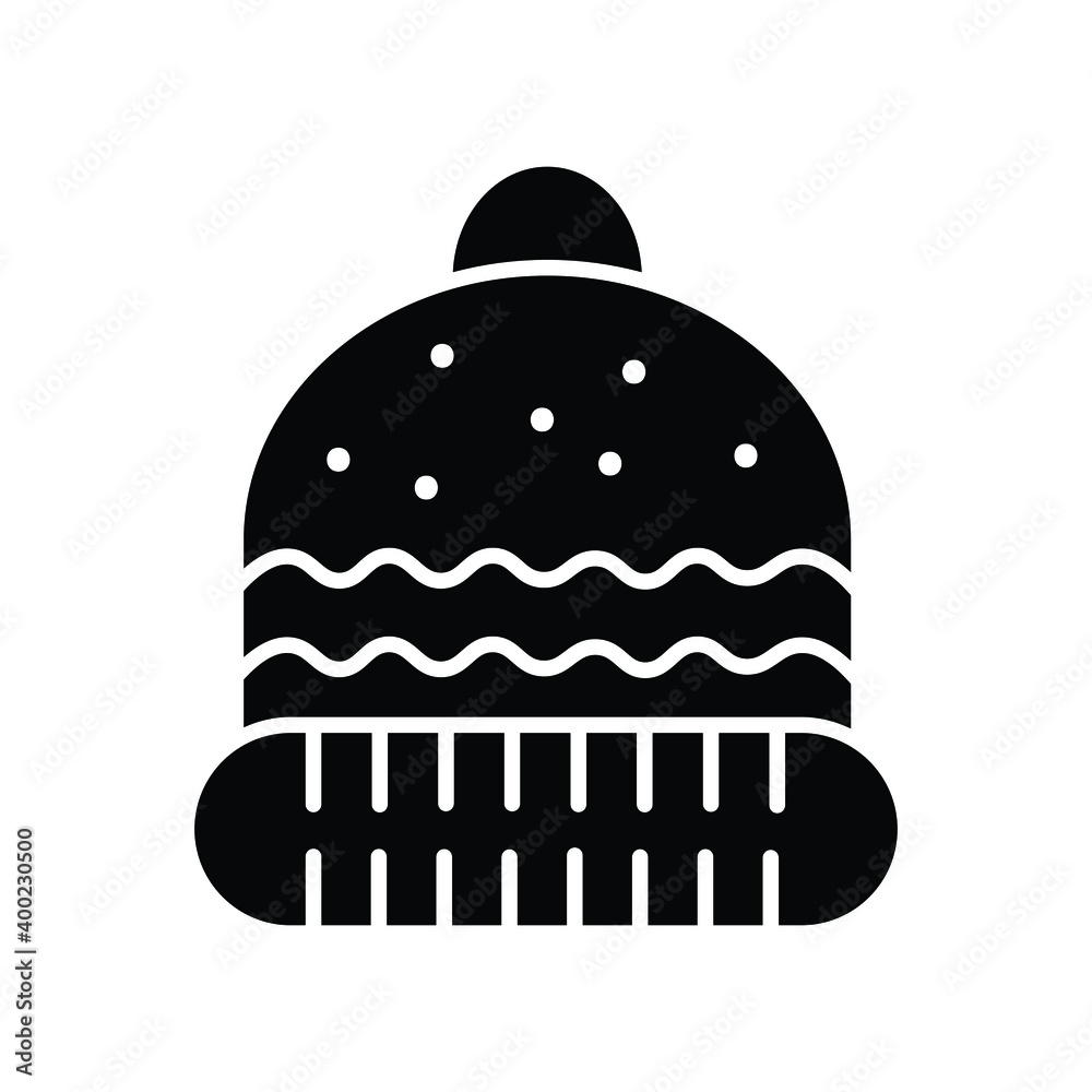 Wavvy winter design glyph icon Wavvy winter design glyph icon