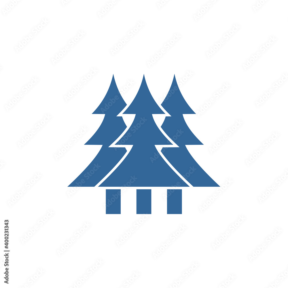 Obraz premium Pine logo design vector template, Outdoor logo design concept, Icon symbol