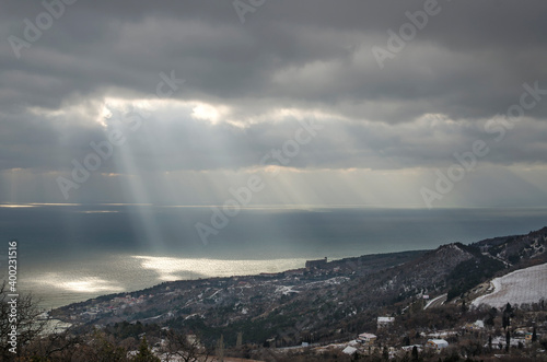 View of the Crimean mountains near Simeiz © Андрей Медведев