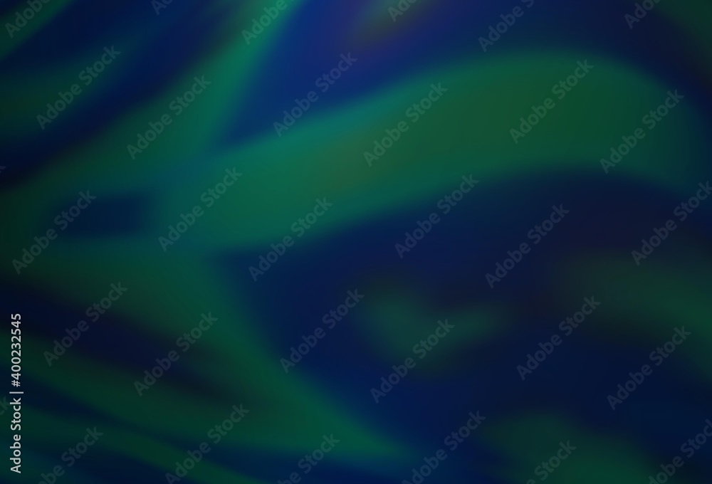 Fototapeta premium Dark BLUE vector blurred template.
