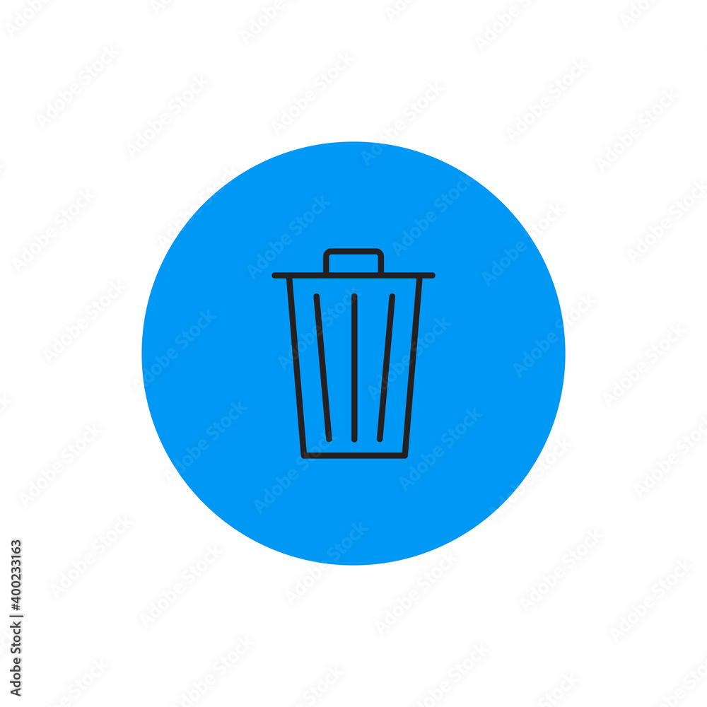 Isolated basket computers tecnology online blue logo- Vector Isolated basket computers tecnology online blue logo- Vector