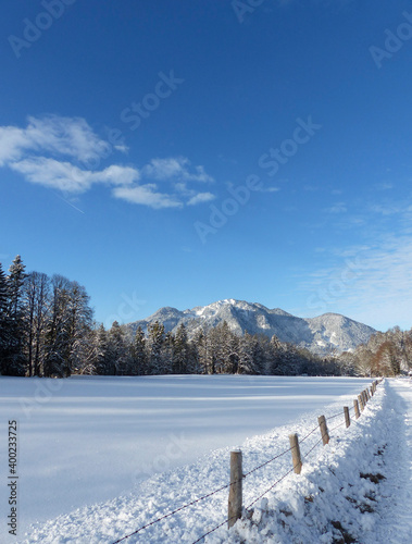 Winter hiking tour to Seekarkreuz mountain and Lengrieser hut, Bavaria, Germany © BirgitKorber