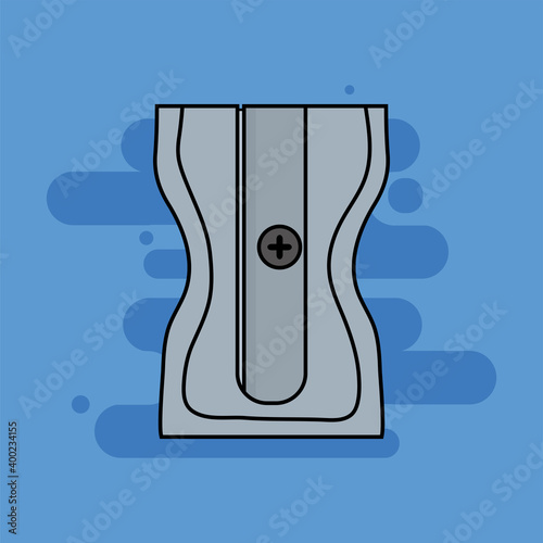 Pencil cutter back to school picture icon - Vector