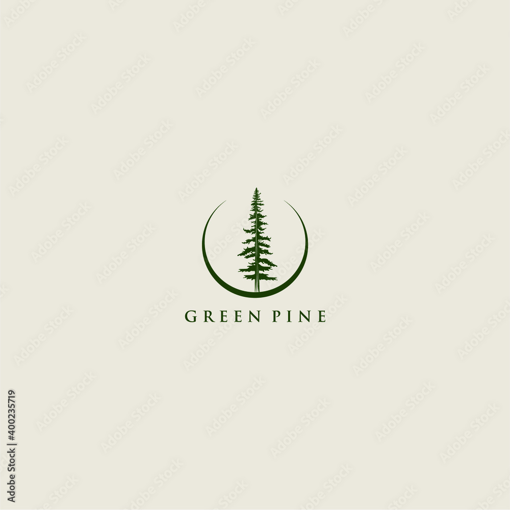 
A pine tree creations vector.