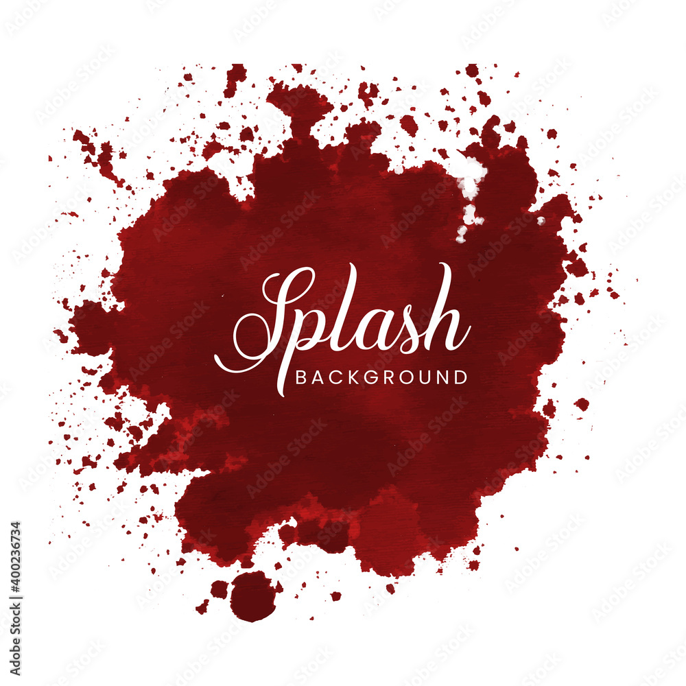 Red watercolor abstract splash design Red watercolor abstract splash design
