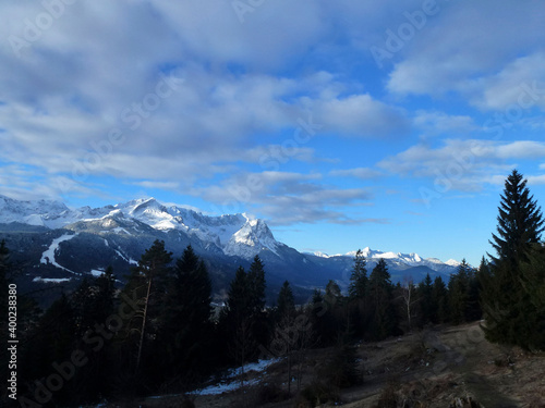 Zugspitze mountain, Wetterstein mountain massif, Bavaria, Germany