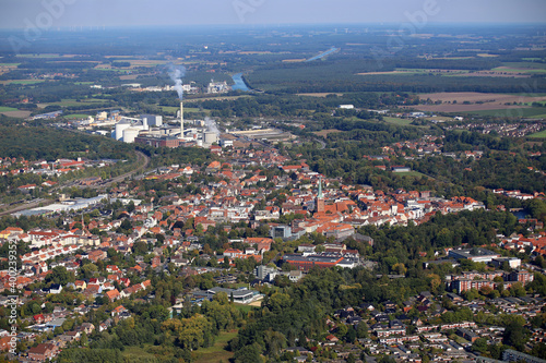Fototapeta Naklejka Na Ścianę i Meble -  Luftaufnahme Hansestadt Uelzen 