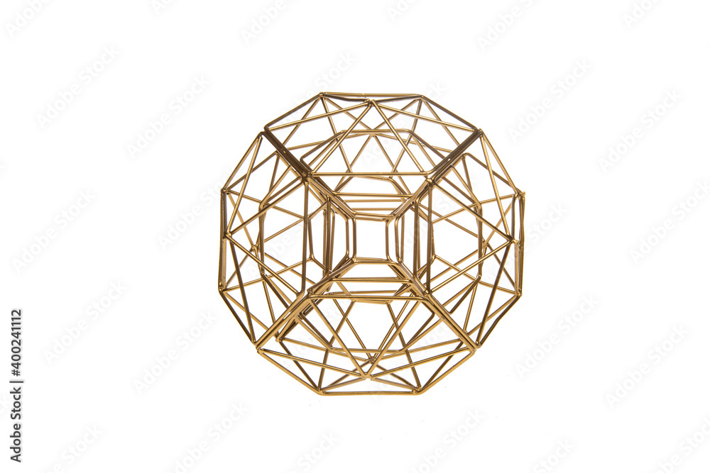 decorative abstract metal object isolated decorative abstract metal object isolated