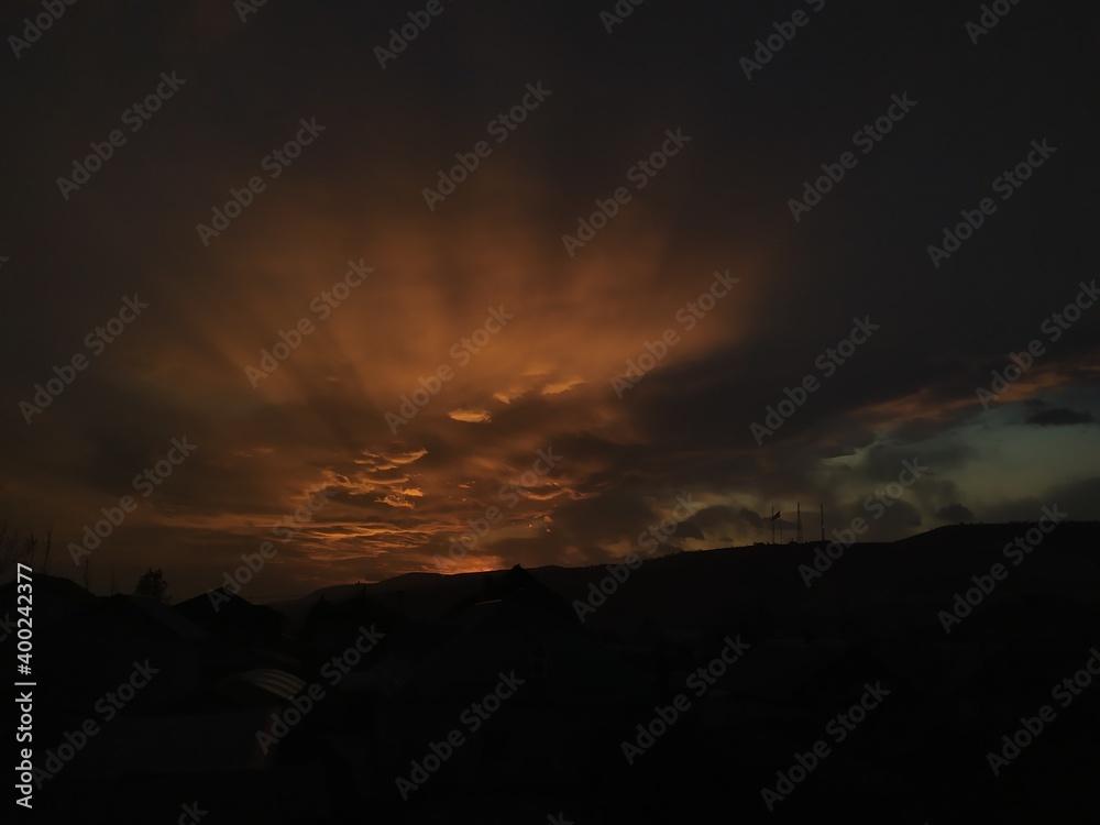 sunset in the sky sunset in the sky