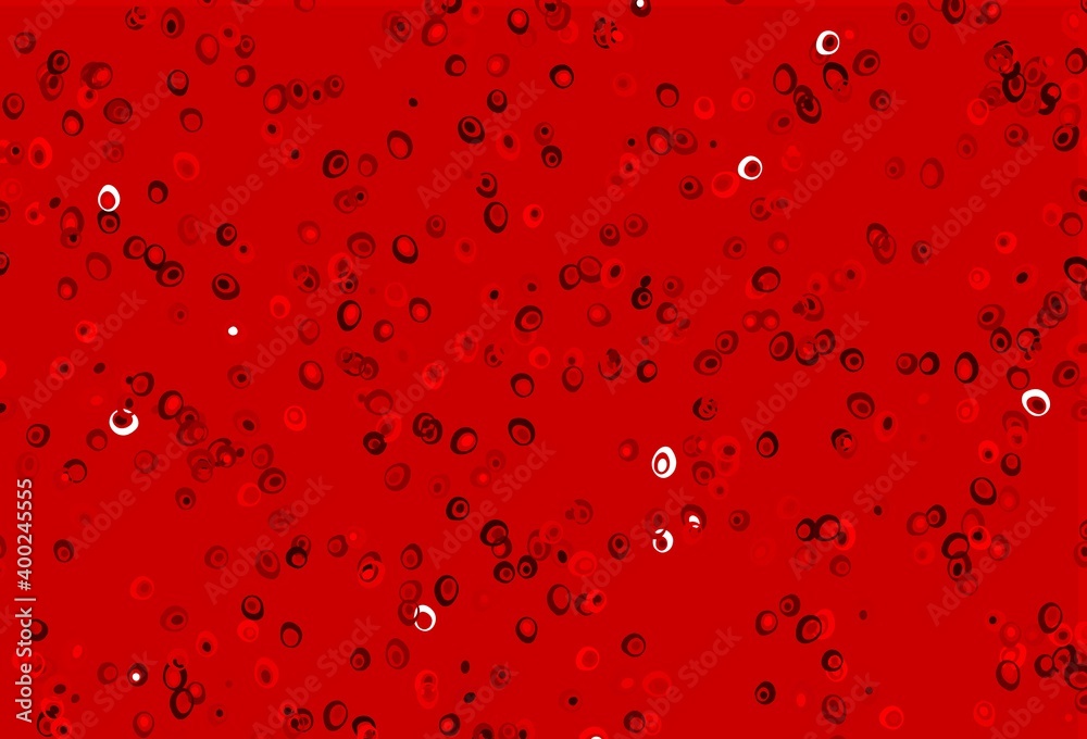 Light Red vector cover with spots. Light Red vector cover with spots.