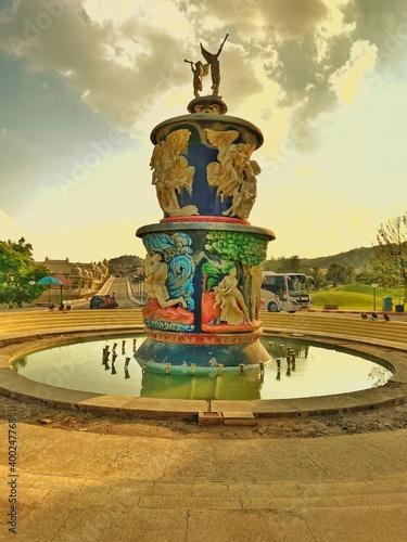 Water fountain at ramoji film city photo