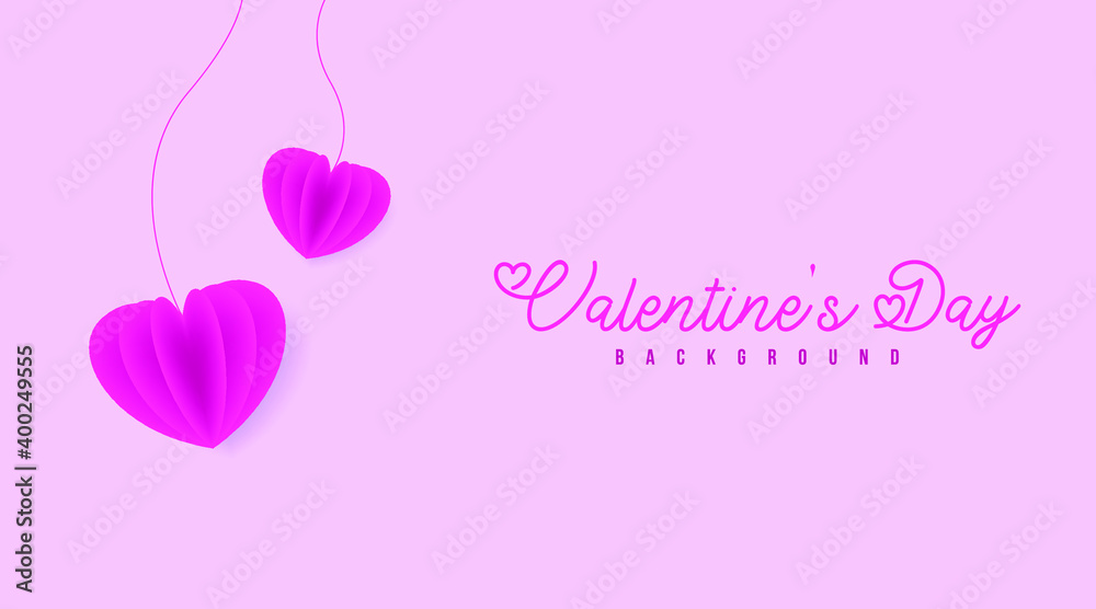 Happy Valentine's Day Background Banner Illustration Vector