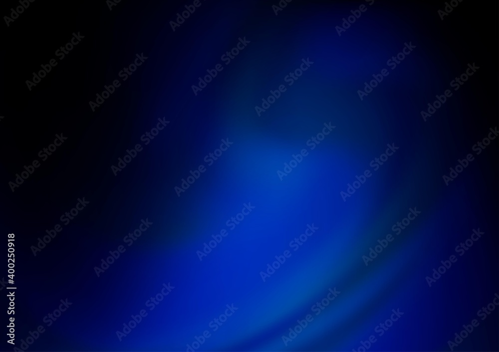 Fototapeta premium Dark BLUE vector abstract blurred template.