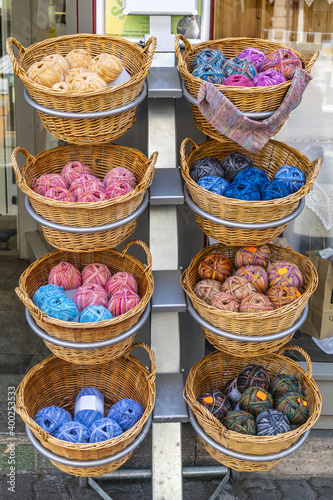 Wool in Baskets