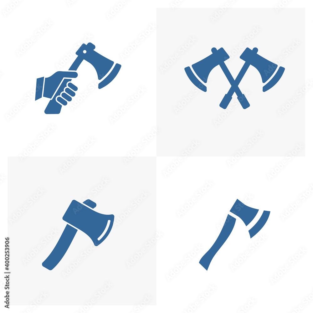 Set of Ax outdoor logo design vector template, Outdoor logo design concept, Icon symbol Set of Ax outdoor logo design vector template, Outdoor logo design concept, Icon symbol