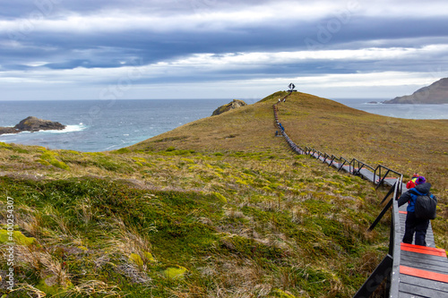 Antarctica - December 05, 2016. The Cape Horn Memorial Sculpture on Cape Horn Island, the southernmost point of South America in Chile