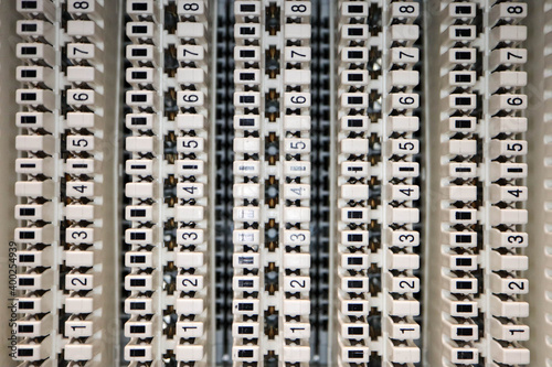 empty not used telecommunication quick connect punchdown blocks