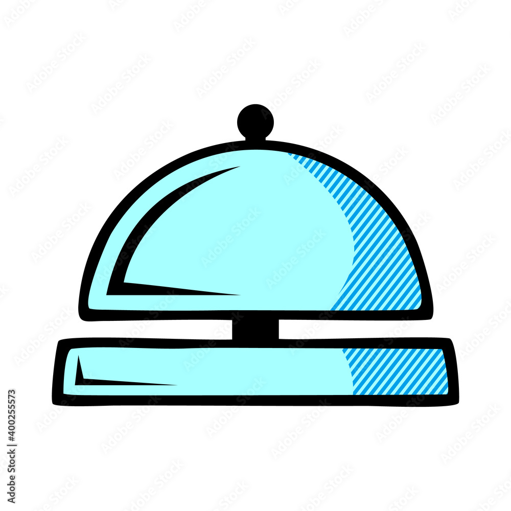 hotel bell icon isolated on white background from travelling collection. hotel bell icon isolated on white background from travelling collection.