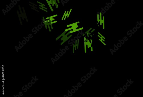 Dark Green vector template with repeated sticks.