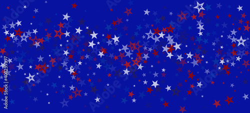 National American Stars Vector Background. USA 11th of November President's Independence Memorial Labor Veteran's 4th of July Day