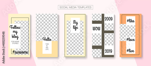 Mobile Stories Vector Collection.