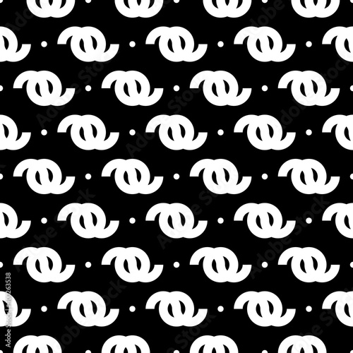 Dots, figures seamless ornament. Ethnic pattern. Folk wallpaper. Tribal motif. Circles, forms background. Geometrical shapes backdrop. Digital paper, textile print, abstract illustration. Vector art
