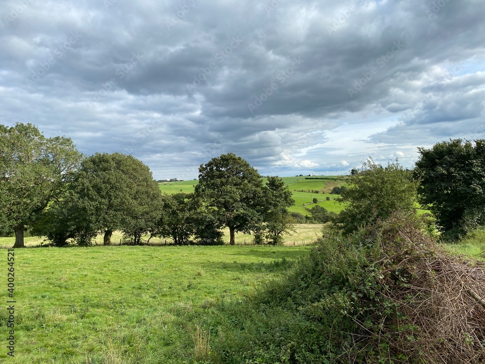 Rural landscape, looking from, Lower Wyke Road, Bradford, UK