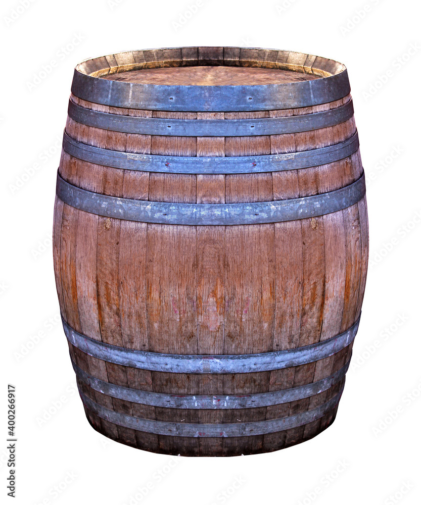 Wooden retro barrel