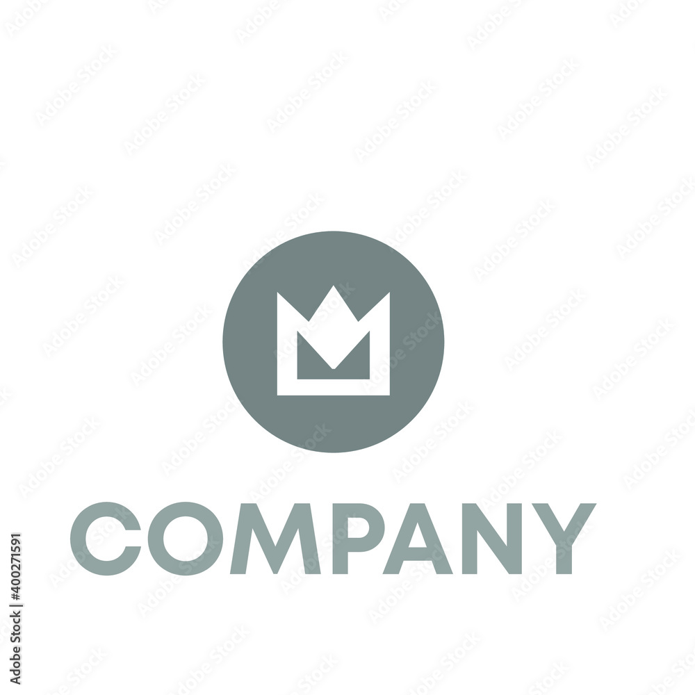 letter M with crown logo letter M with crown logo