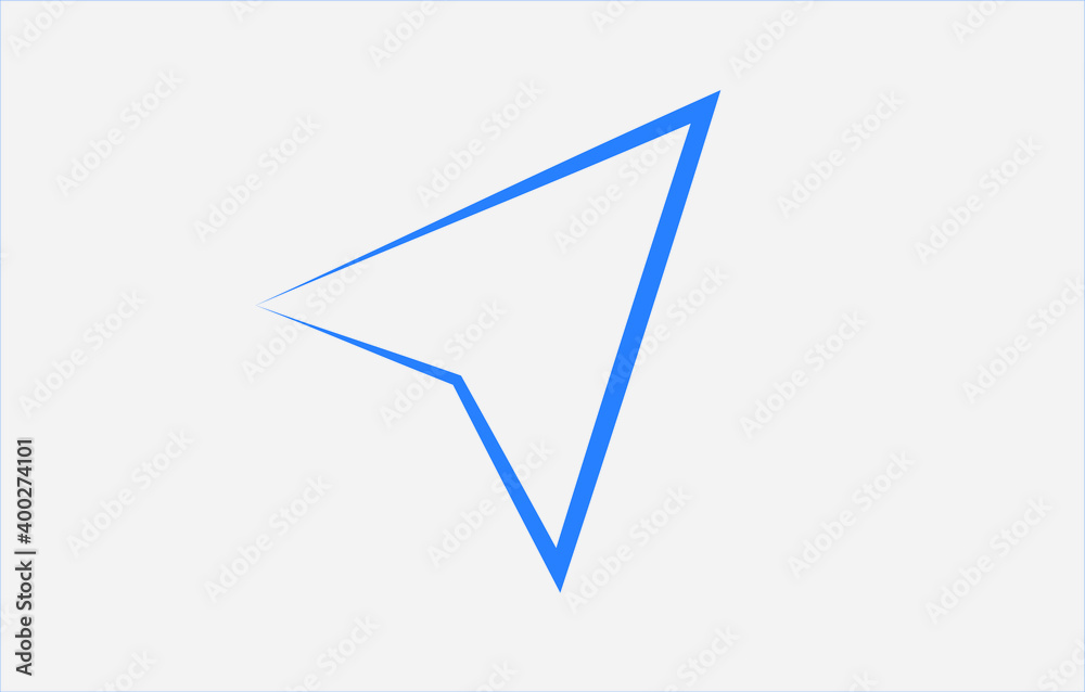 Navigation direction sign. Vector drawing. Navigation direction sign. Vector drawing.