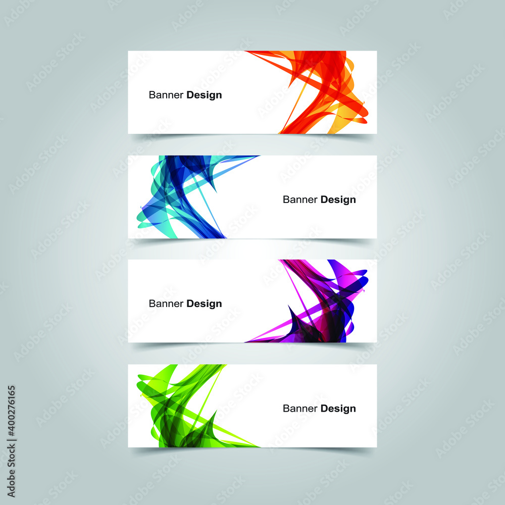 Fototapeta premium Vector Abstract banner web template
