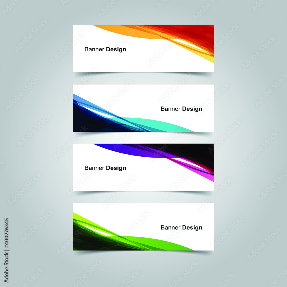 Fototapeta premium Vector Abstract banner web template