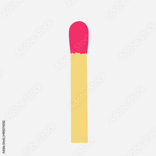 Matchstick. Vector drawing.