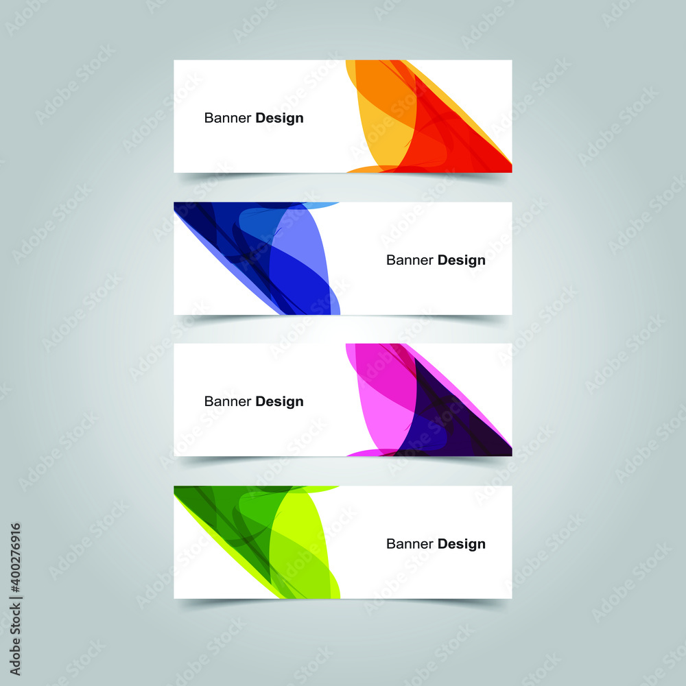 Naklejka premium Vector Abstract banner web template