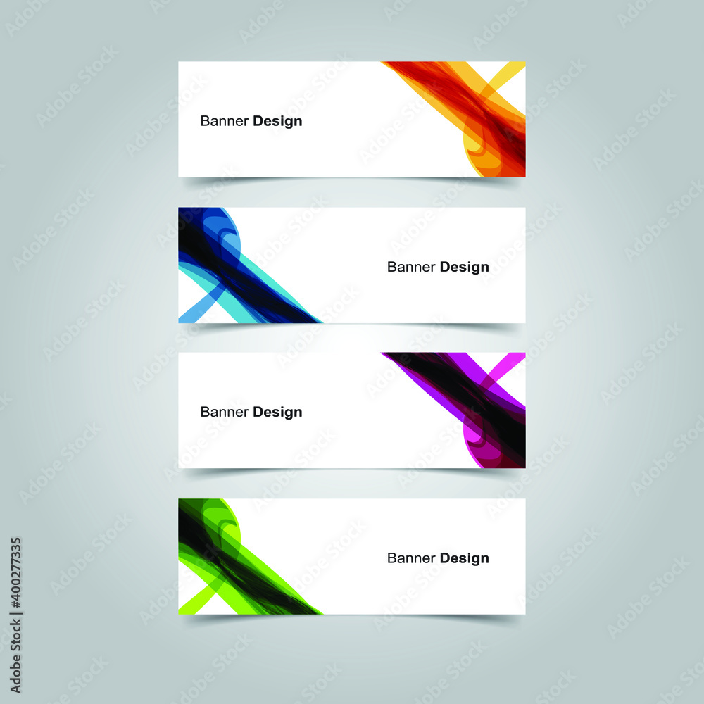 Fototapeta premium Vector Abstract banner web template