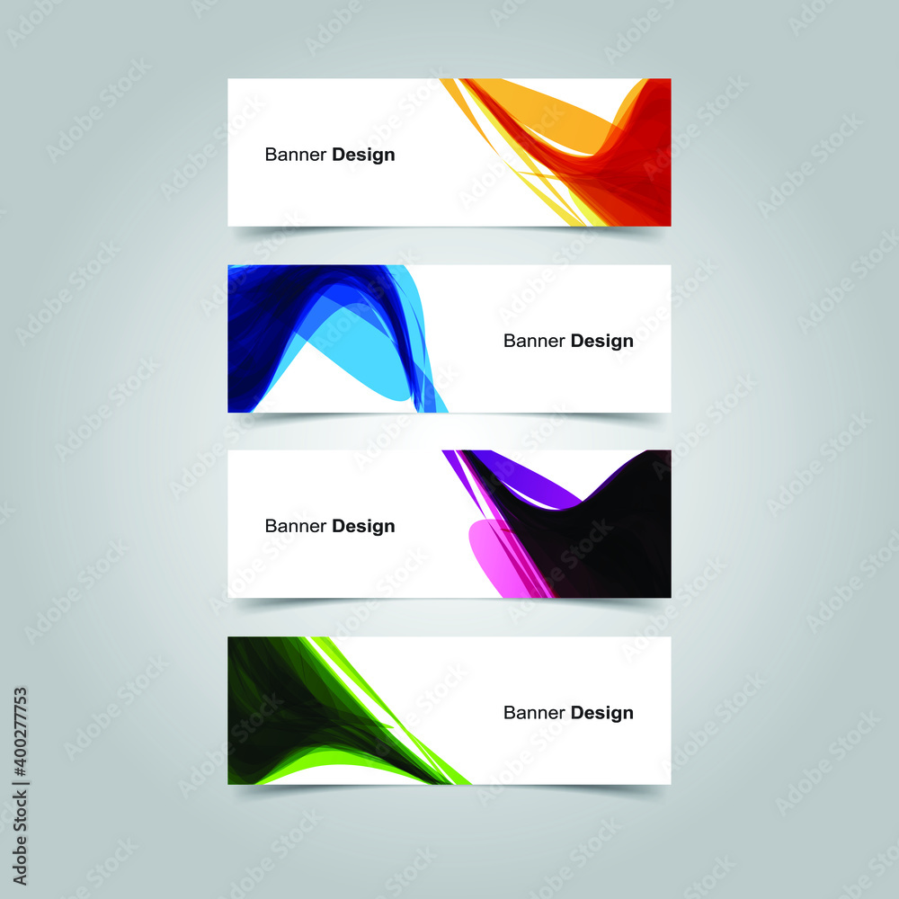 Fototapeta premium Vector Abstract banner web template