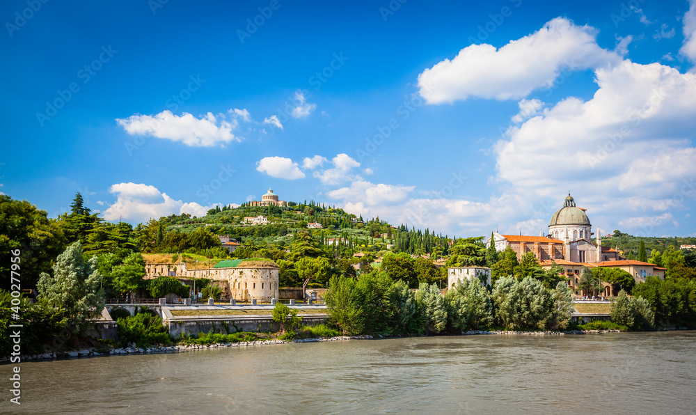 Church of San Giorgio in Braida, in the famous ancient town of Verona, Italy Church of San Giorgio in Braida, in the famous ancient town of Verona, Italy