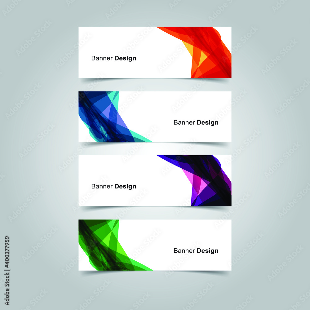 Fototapeta premium Vector Abstract banner web template