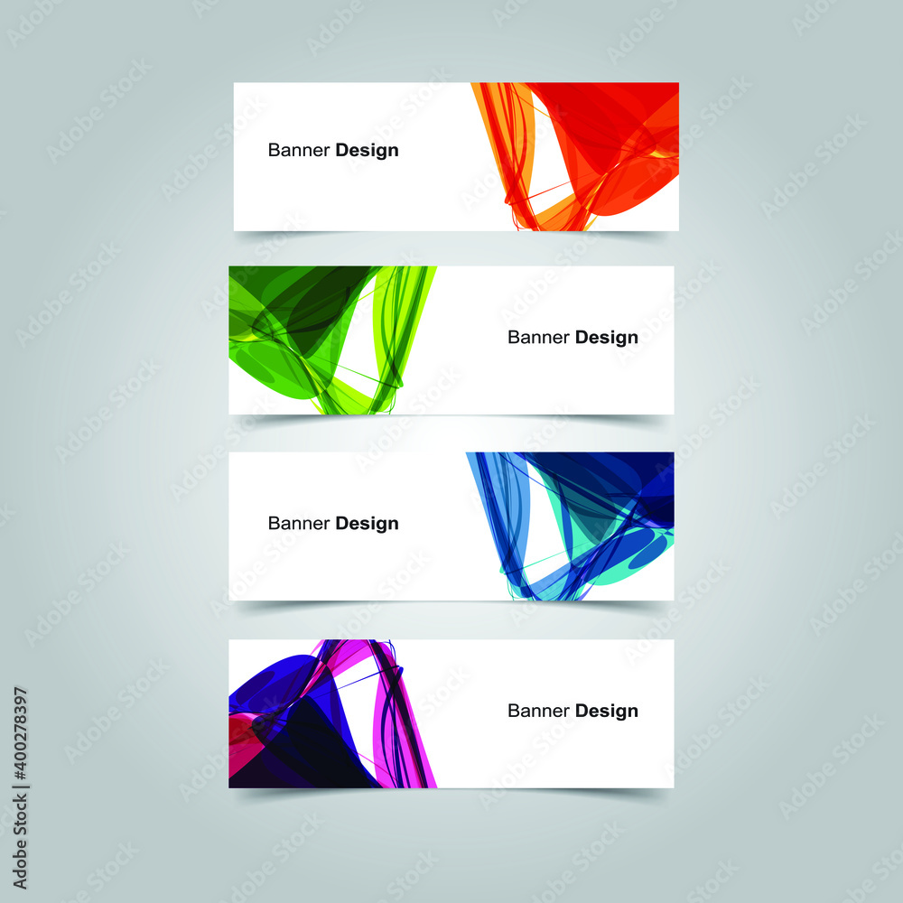 Fototapeta premium Vector Abstract banner web template