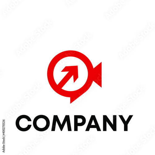 Video Chat Growth Logo Design 