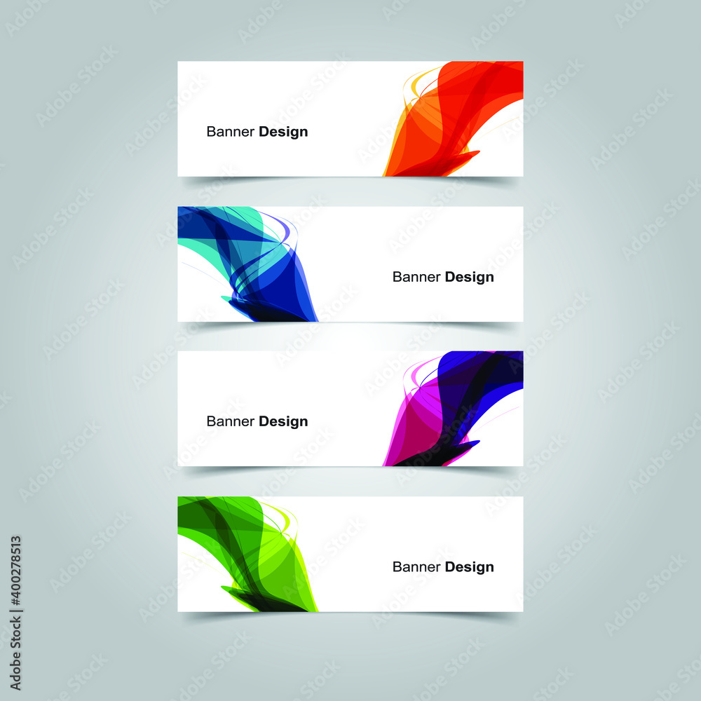 Fototapeta premium Vector Abstract banner web template