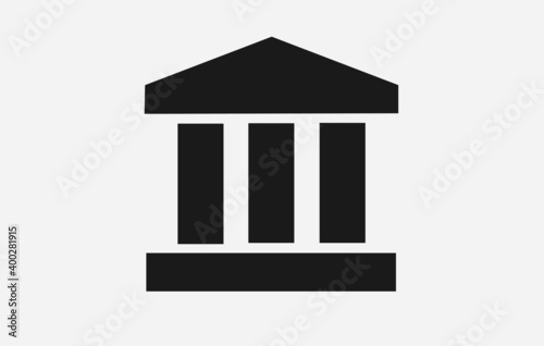 Bank symbol. Vector drawing.