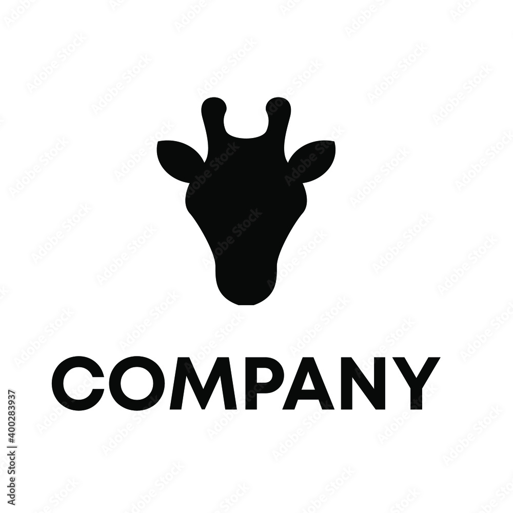 Fototapeta premium giraffe logo